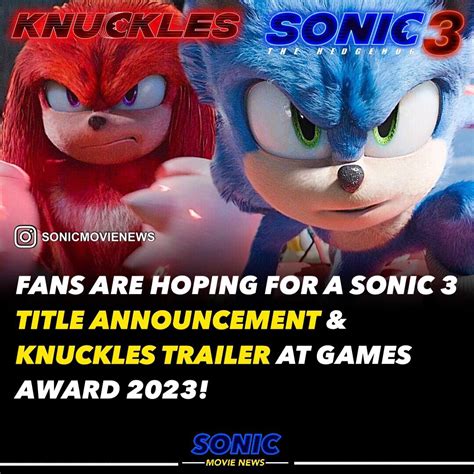 Will we get some Sonic movie 3 & Knuckles stuff by the end of this year? 👀🤔👇 : r/SonicTheMovie