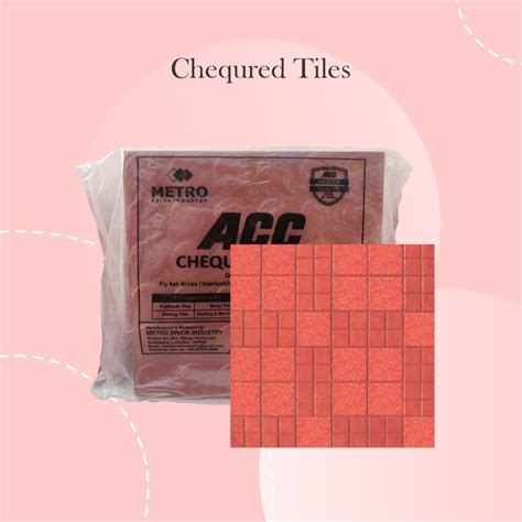 Concrete Matte ACC Ludo Chequered Tile Thickness 25 Mm Size 1x1feet