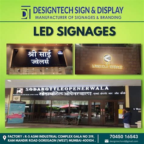 White Led Backlit Flex Sign Board At Rs Sq Ft In Palghar Id