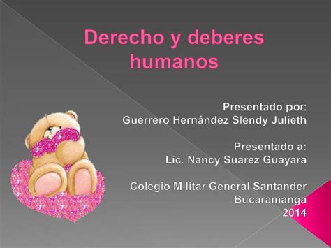 Derecho Y Deberes Humanos