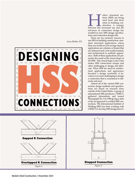 Designing Hss Connections Truss Structural Steel