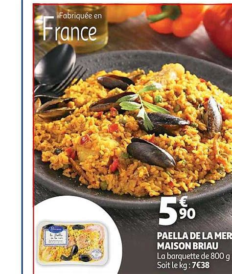 Offre Paella De La Mer Maison Briau Chez Auchan