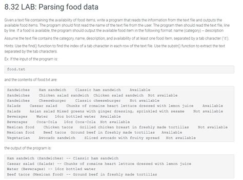 Solved In C Given A Text File Containing The Availability Chegg