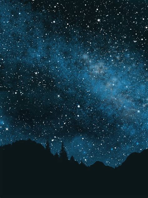 Starry Night Sky Background Wallpaper Image For Free Download - Pngtree