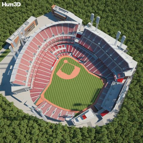 Great American Ball Park 3d Model Download Stadium On