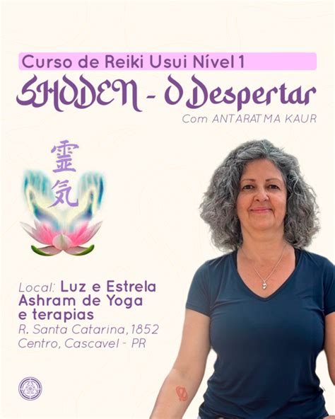 Curso Reiki Usui 1 Luz E Estrela Ashram De Yoga Terapias