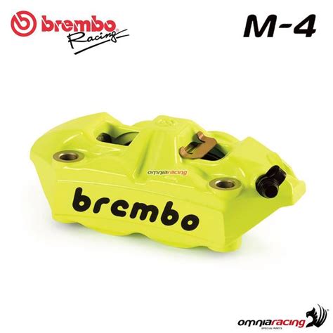 Brembo Racing Fluo Yellow M4 100mm Cast Monoblock Right Rh Pitch Radial