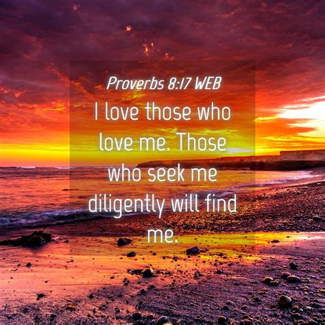 Proverbs 8 17 Web I Love Those Who Love Me Those Who Seek Me