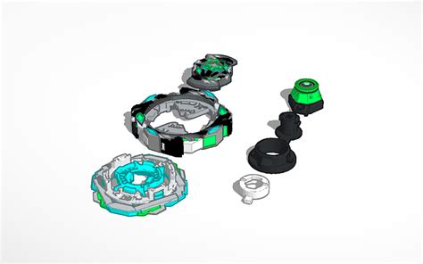 3D design Beyblade Burst Sparking Soul Knight Layer+Chassis+Driver R ...