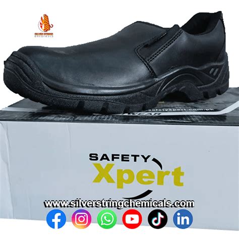 Safety Shoes Xpert Silver String Chemicals And Textile