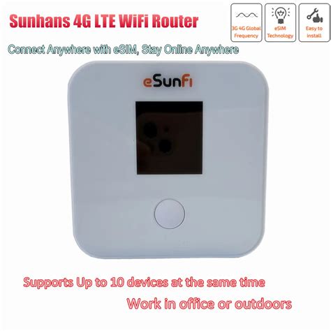 Esunfi Esim Mobile Wifi Hotspot Sunhans Pocket Mini G Lte Router For