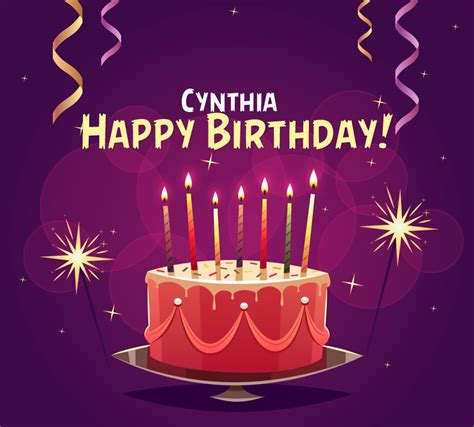 Happy Birthday Cynthia Pictures Congratulations