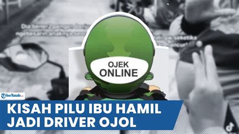 Kisah Pilu Ibu Hamil Rela Jadi Driver Ojol Demi Besarkan Sang Anak