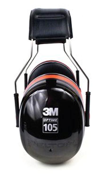 3m H10a Peltor Optime Over The Head Earmuffs Red Black Nrr 30db