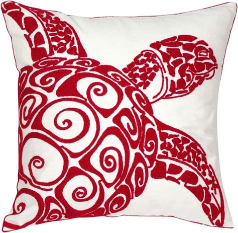 Amazon Decopow Embroidered Nautical Decor Pillow Cover Square