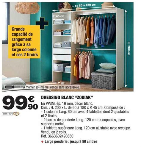 Promo Dressing Blanc Chez Brico D P T