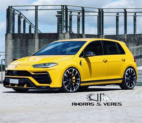 This Rendered Lamborghini Hot Hatch Isn’t Your Average Volkswagen Golf ...