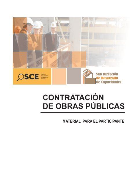 CONTRATACIÃ N DE OBRAS PÃ BLICAS OSCE