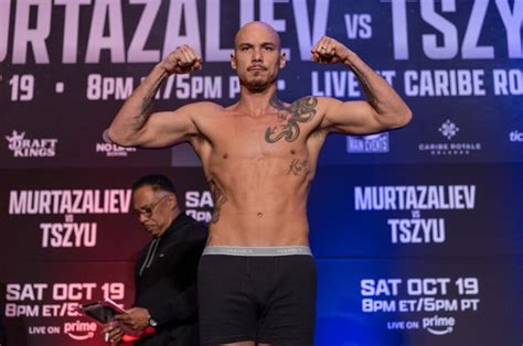 Photos Bakhram Murtazaliev Vs Tim Tszyu On Weight For 154 Lbs Title In