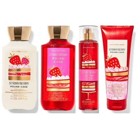 Jual BBW Bath And Body Works STRAWBERRY POUND CAKE Collection Shopee Indonesia