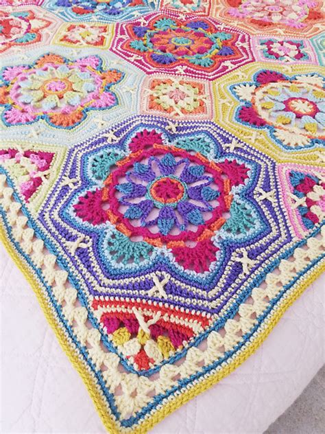 Persian Tile Blanket Pattern By Jane Crowfoot Crochet Blanket Designs