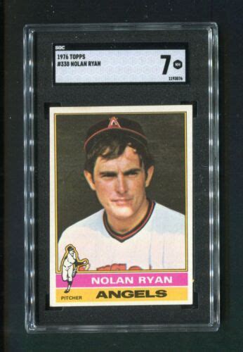 Nolan Ryan Angels Pitcher Baseball Card 1976 Topps 330 GRADED SGC 7