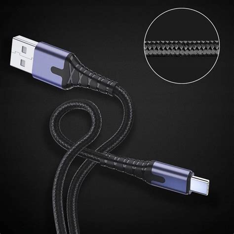 Essager Kabel Data Micro Usb Fast Charging Cable With Led A M Es