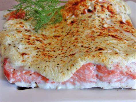 Low Fat Creamy Baked Salmon Recipe Genius Kitchen