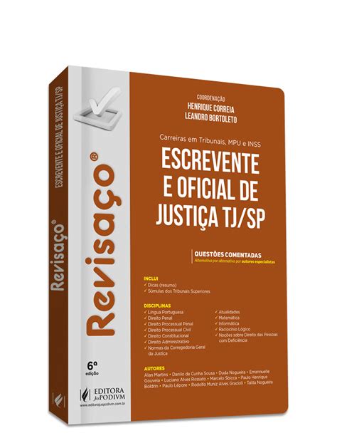 Revisaço Escrevente e Oficial de Justiça do TJ SP Questões