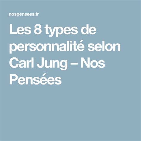 Pin on Types de personnalité