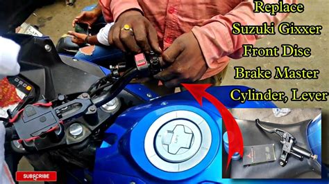 Replace Suzuki Gixxer Front Disc Brake Master Cylinder Lever Disc