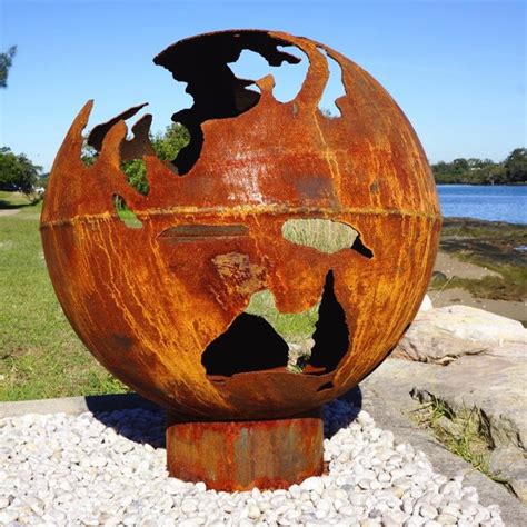 Unique Globe Design Fire Pit — House of Cypress