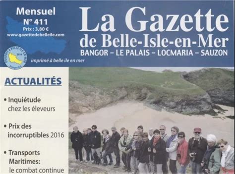 On Parle De Nous Dans La Gazette Golf De Belle Le En Mer