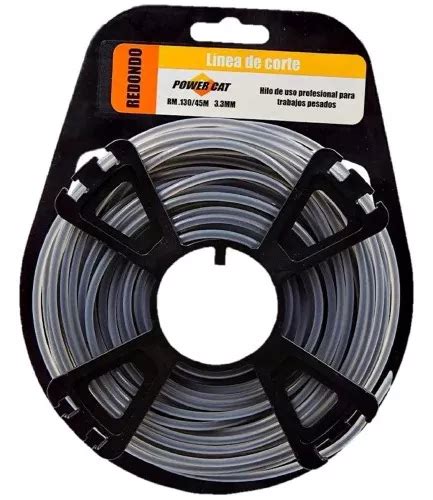 Rolo de arame para roçadeira 0 105 2 6 mm 71 metros redondo de nylon