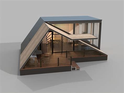 Wooden House 3d Model Cgtrader