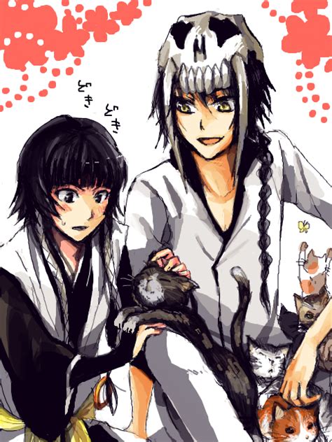 [ART] Blushing Soi Fon With Ggio Vega & Cats (mizzuky) [Bleach] : r/fanart