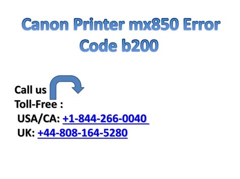 Ppt Canon Printer Error B200 Powerpoint Presentation Free Download