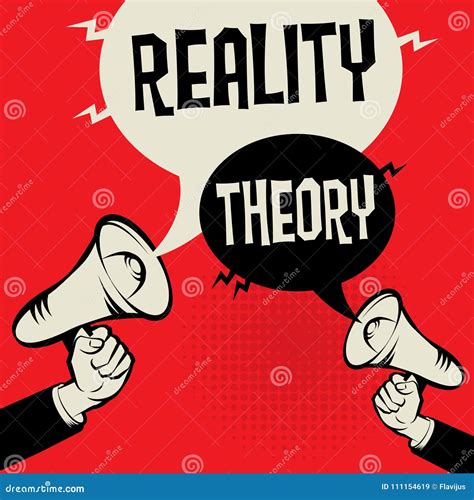 Reality versus Theory stock vector. Illustration of change - 111154619