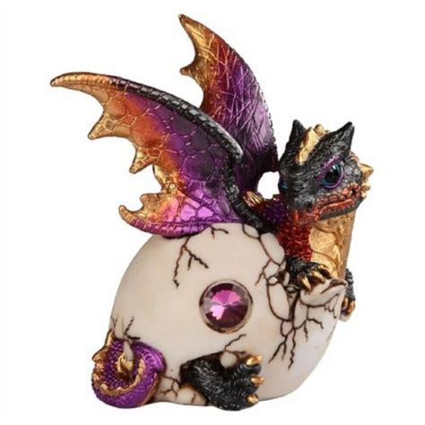 FC Design 5.5 H Red/Orange Baby Dragon Hatchling in Egg Fantasy ...