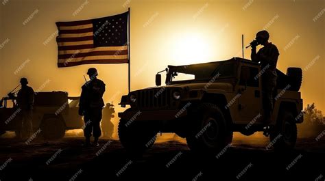 Premium Photo Composition Of Silhouette Of Saluting Soldier Against