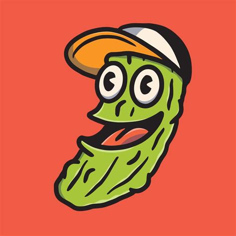 Hand Drawn Cute Pickle Illustration 10722788 Vector Art At Vecteezy