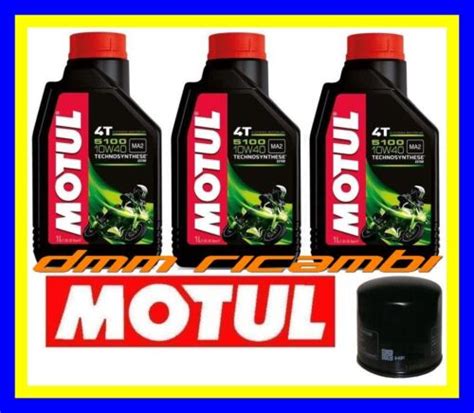 Kit Tagliando SUZUKI GSX R 750 14 15 Filtro Olio MOTUL 5100 10W40 GSXR