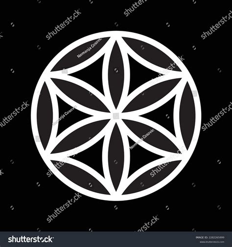 Perun Symbol Perunika Slavic Iris Bogisa 库存矢量图（免版税）2282265999 ...