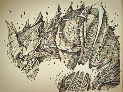 Kaiju No 8 Fan Art In 2024 Ink Art Drawings Art