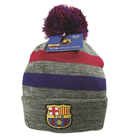 Fc Barcelona Beanie Official Winter Skull Cap Hat Authentic Messi