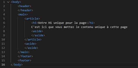 Quelles balises sémantiques HTML5 utiliser