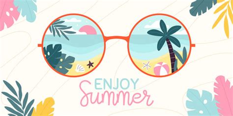 Beach Reflection Sunglasses Vector Images Over 1 900