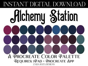 Procreate Color Palette Bundle Pack Vol Set By Zara Roza