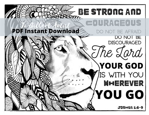 Bible Stories Coloring Pages About Bravery