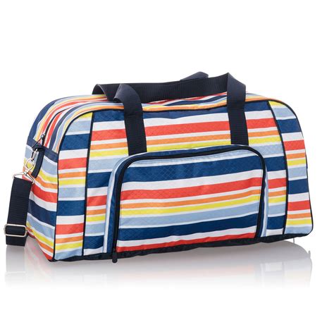 Vista Stripe All Packed Duffle Thirty One Gifts Affordable Purses